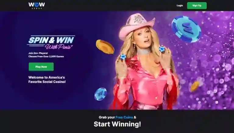 Keterangan Kasino WOW Vegas: Miliki 250. 000 Koin WOW+ 5 SC dikala mendaftar